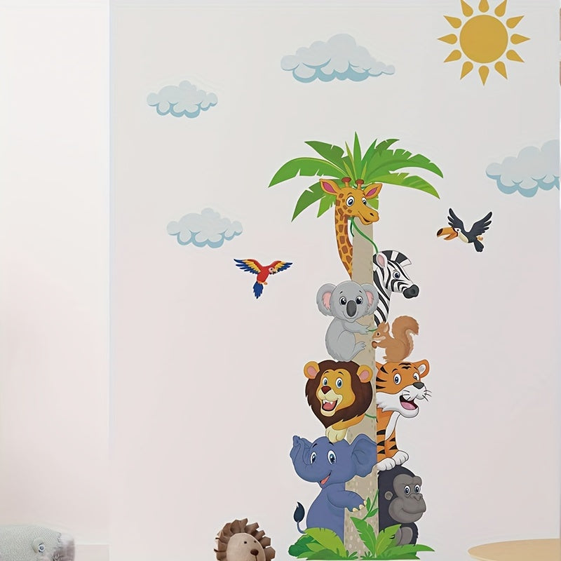 Cartoon Animal Waterproof Vinyl Sticker for Wall Decoration