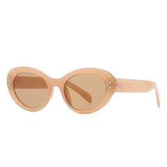 Cat Eye Sunglasses Small Frame Oval Sun Glasses Stylish Gradient Lens Shades