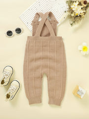 Baby Knit Suspender Romper Overalls