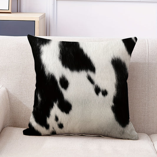 1pc Animal Fur Linen Throw Pillow Covers for Home Decor