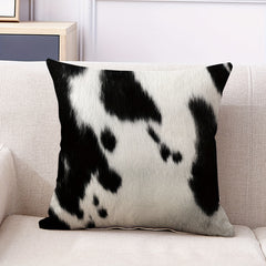 1pc Animal Fur Linen Throw Pillow Covers for Home Decor