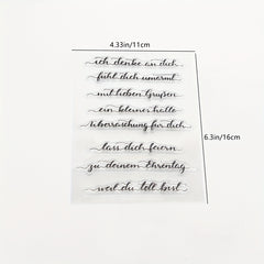 1pc Word Stamp Painting Tool DIY Scrapbooking Decoration