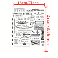 Long History Stamps Scrapbook Paper Craft Album Card Punch Stamps