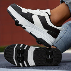 Girl's Roller Shoes Comfy Detachable Wheel Skate Sneakers