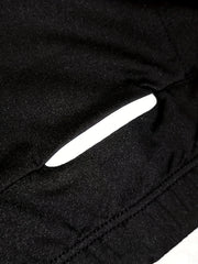 Letter Patched Cycling Jersey Moisture Wicking Skimming