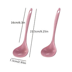 Wheat Straw Soup Spoon Household Long Handle Porridge Spoon