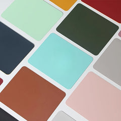 Faux Leather Mouse Pad Small Plain Mouse Pad for Computer and Office