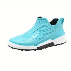 Men Low Top Block Rain Boots Waterproof Non slip Rain Shoes