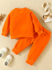 Lion Embroidered Sweatshirt & Trousers Set for Kids