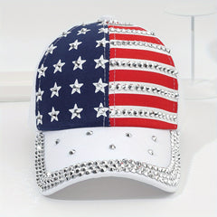 Rhinestone Inlaid Baseball Cap Sun Hat For Youth