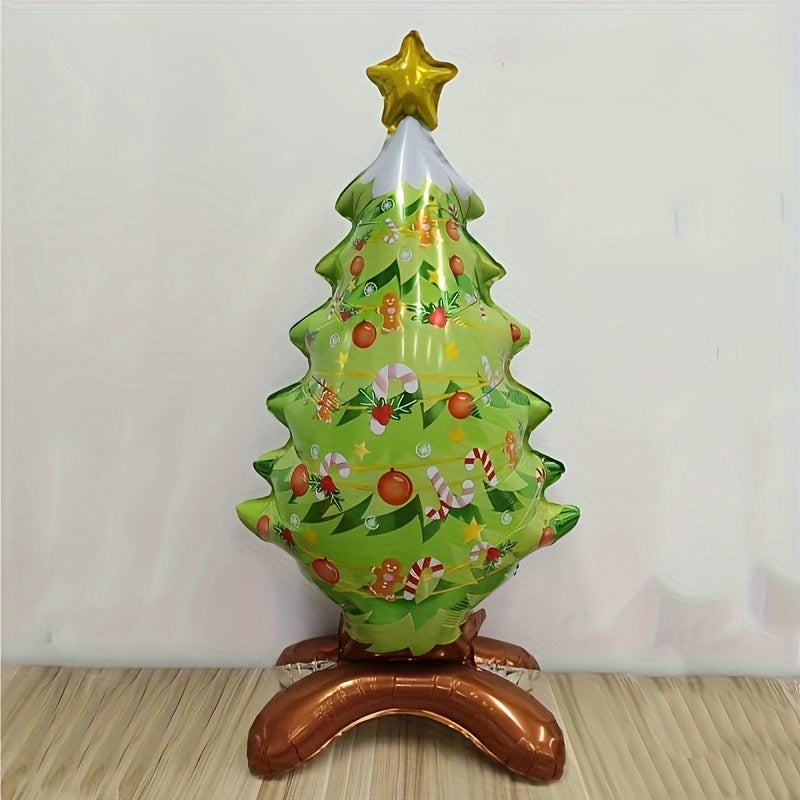 Christmas Tree & Santa Claus Aluminum Balloon Set