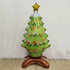 Christmas Tree & Santa Claus Aluminum Balloon Set