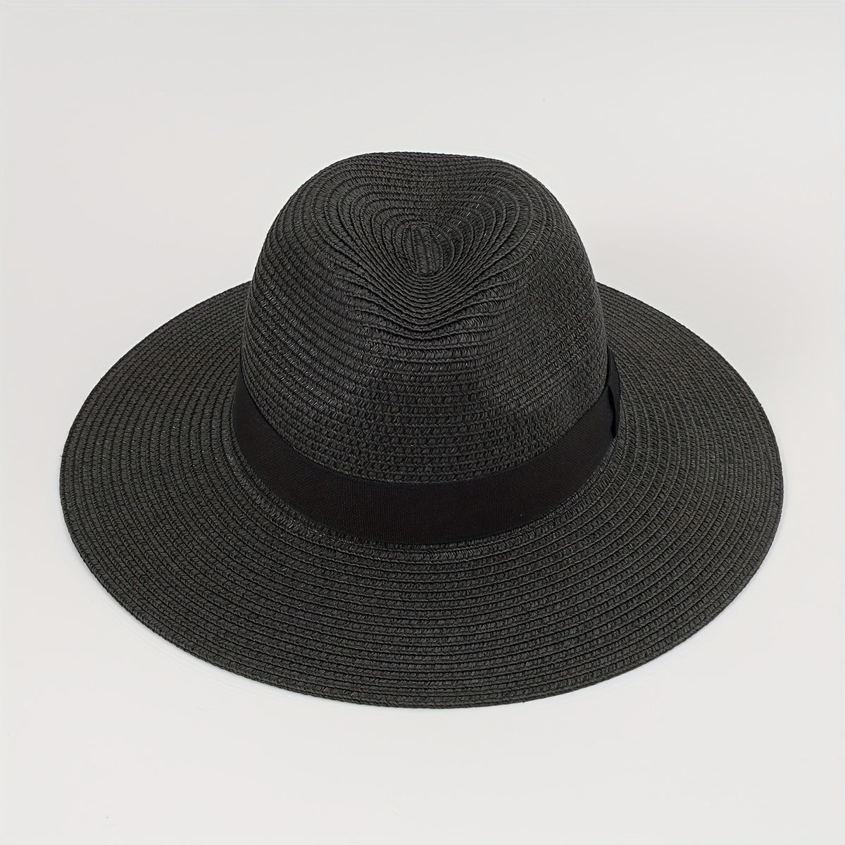 Men's Wide Brim Straw Fedora Jazz Hats