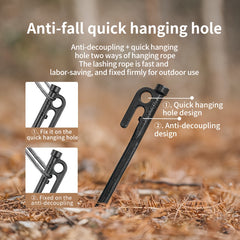Stainless Steel Ground Nails - Outdoor Camping Tent Accessories