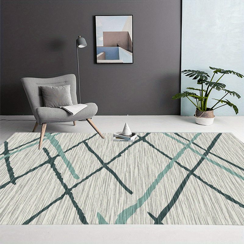 Green Large Carpet Modern Area Rug For Living Room