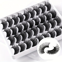 18 Pairs Faux Mink Thick Eyelashes for Simulated Grafting
