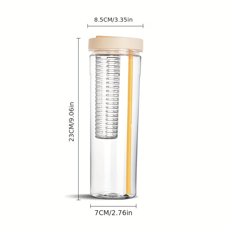 24oz Collapsible Straw Cup Large Capacity Outdoor Water Cup