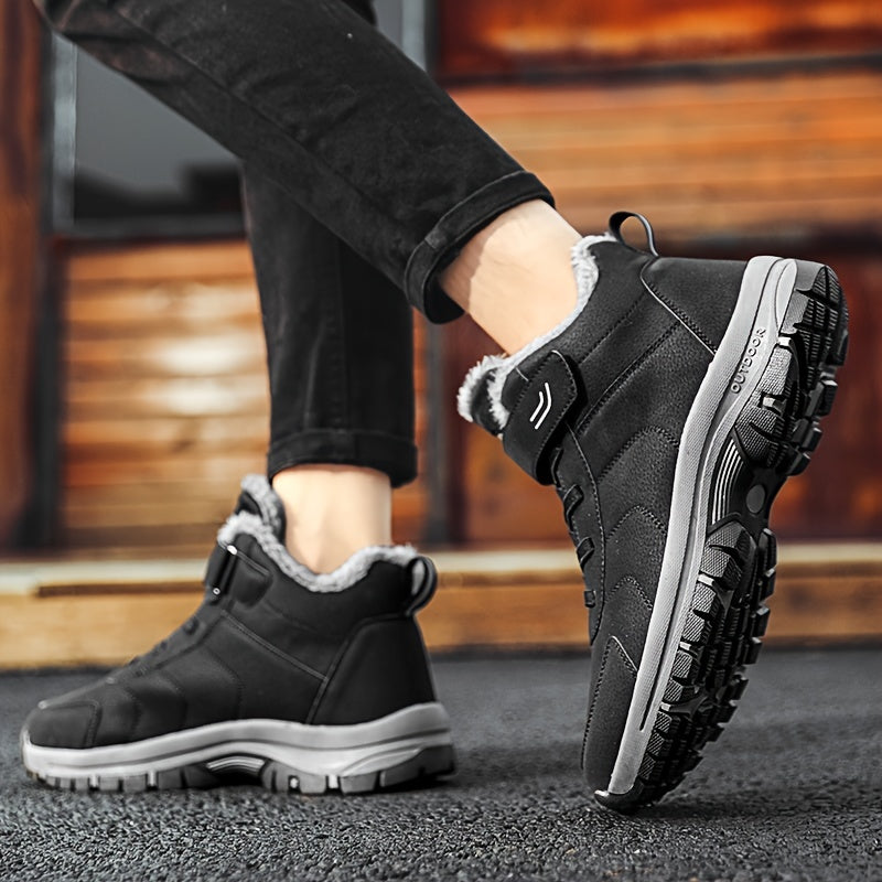Men's Winter Snow Boots Fleece Lined Non-Slip Sports Shoes