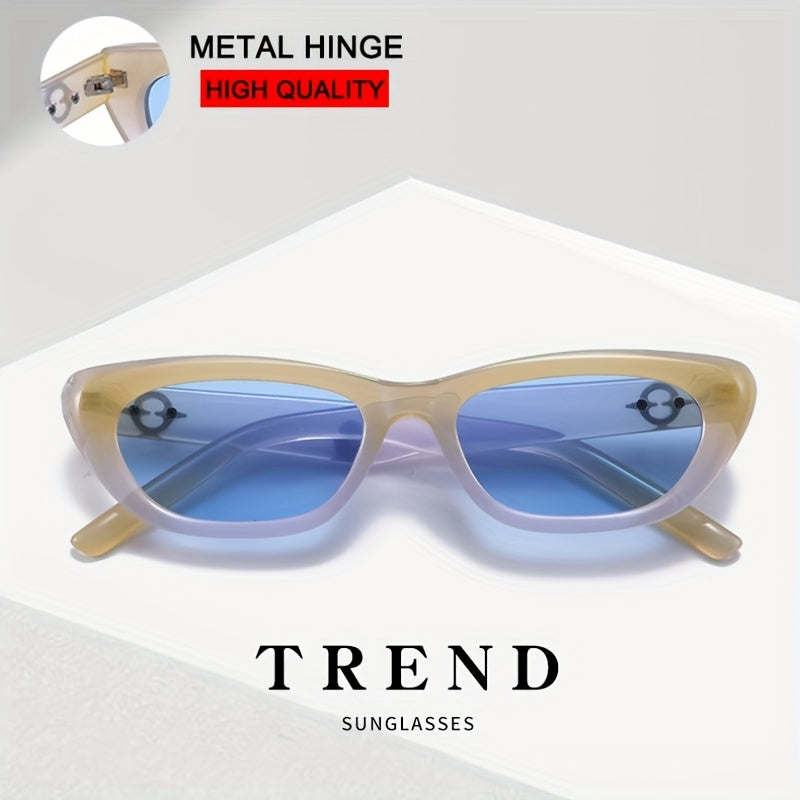 Men's Cat Eyes Frame Sunglasses Hip Hop Style For Vacation