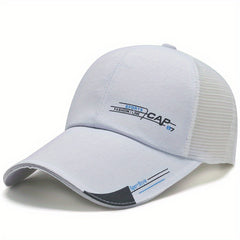 Men's Outdoor Sunshade Hat with Tidal Printing Breathable Mesh