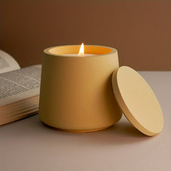DIY Candle Holder With Lid Gypsum Silicone Mold