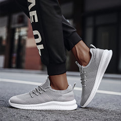 Men's Knit Running Shoes Lightweight Outdoor Sneakers