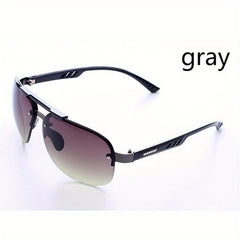 UV 400 Protection Rimless Sunglasses Men's Driving Glasses