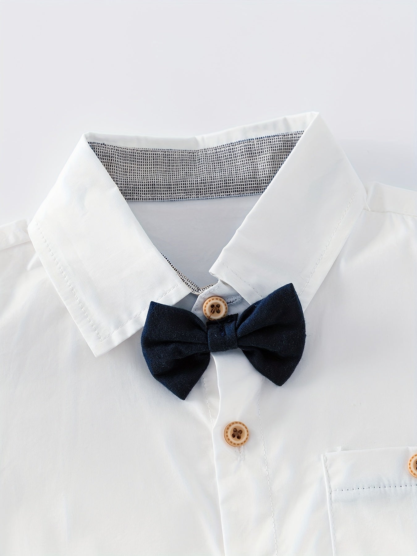 Boys Formal Short Sleeve Lapel Shirt