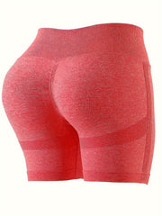 10Pcs High Waist Yoga Shorts Butt Lifting High Stretch Seamless Sports Shorts