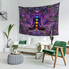Bohemian Psychedelic Style Tapestry Wall Hanging for Home