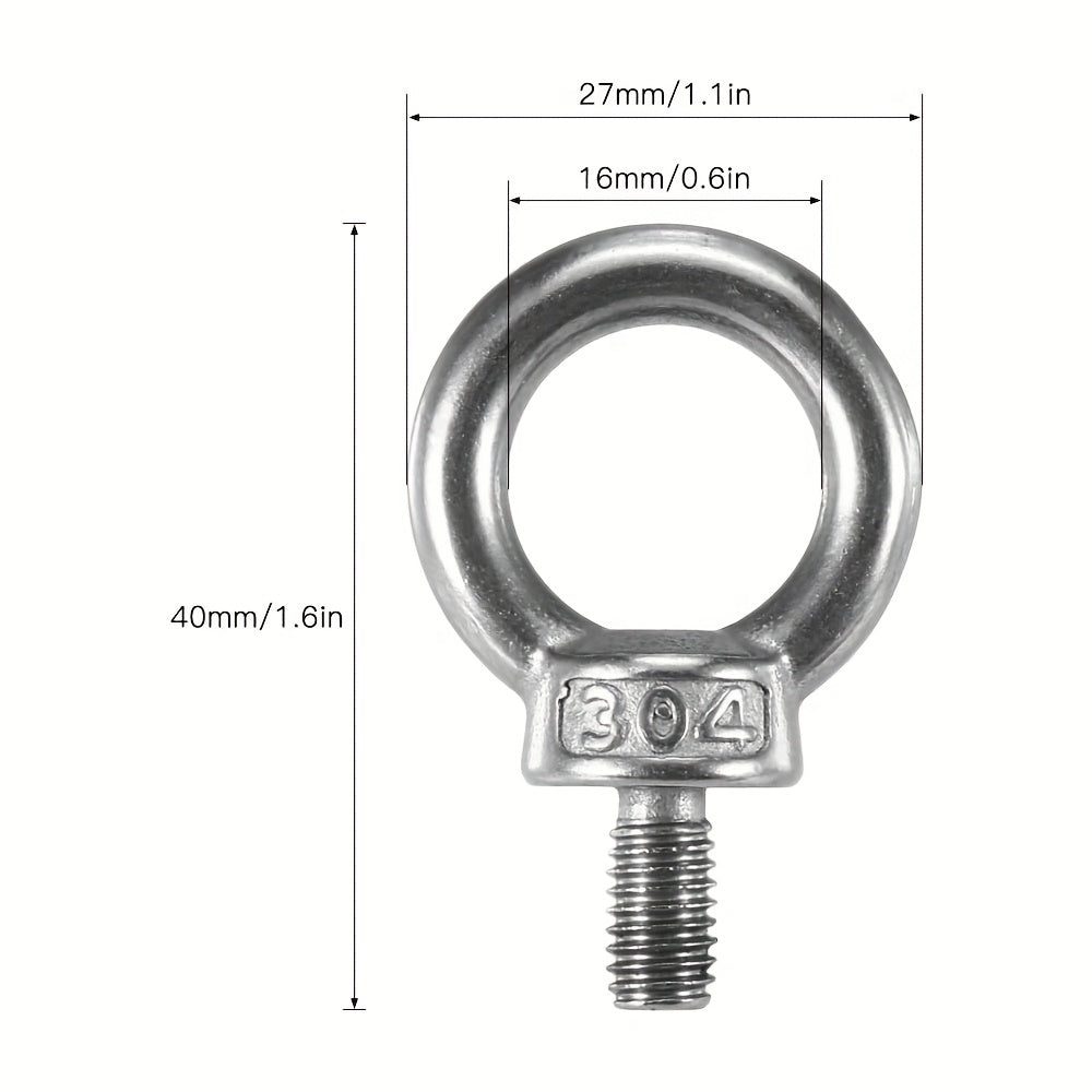 Stainless Steel Tie Down Eyelet Rail for Kayak Canoe Boat