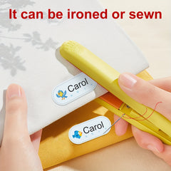 Custom Clothing Name Tags, Sewable & Ironable, Waterproof & Non Fading
