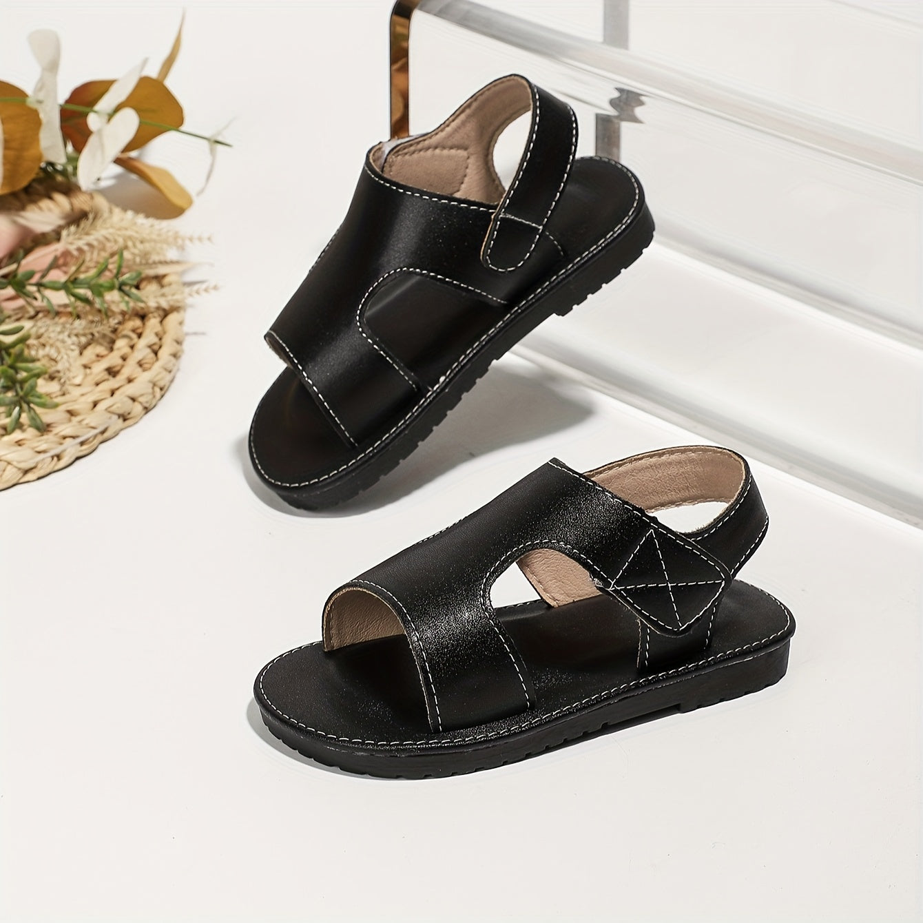 Breathable Open Toe Sandals for Boys Lightweight Comfortable Anti Slip Sandals