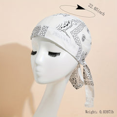 Unisex Paisley Print Durag Skull Cap Hip Hop Biker Motorcycle Bandana
