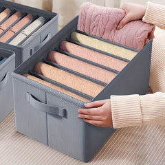 Foldable Pants Storage Box Sweater Jeans Organizer Wardrobe Clothes Organizer
