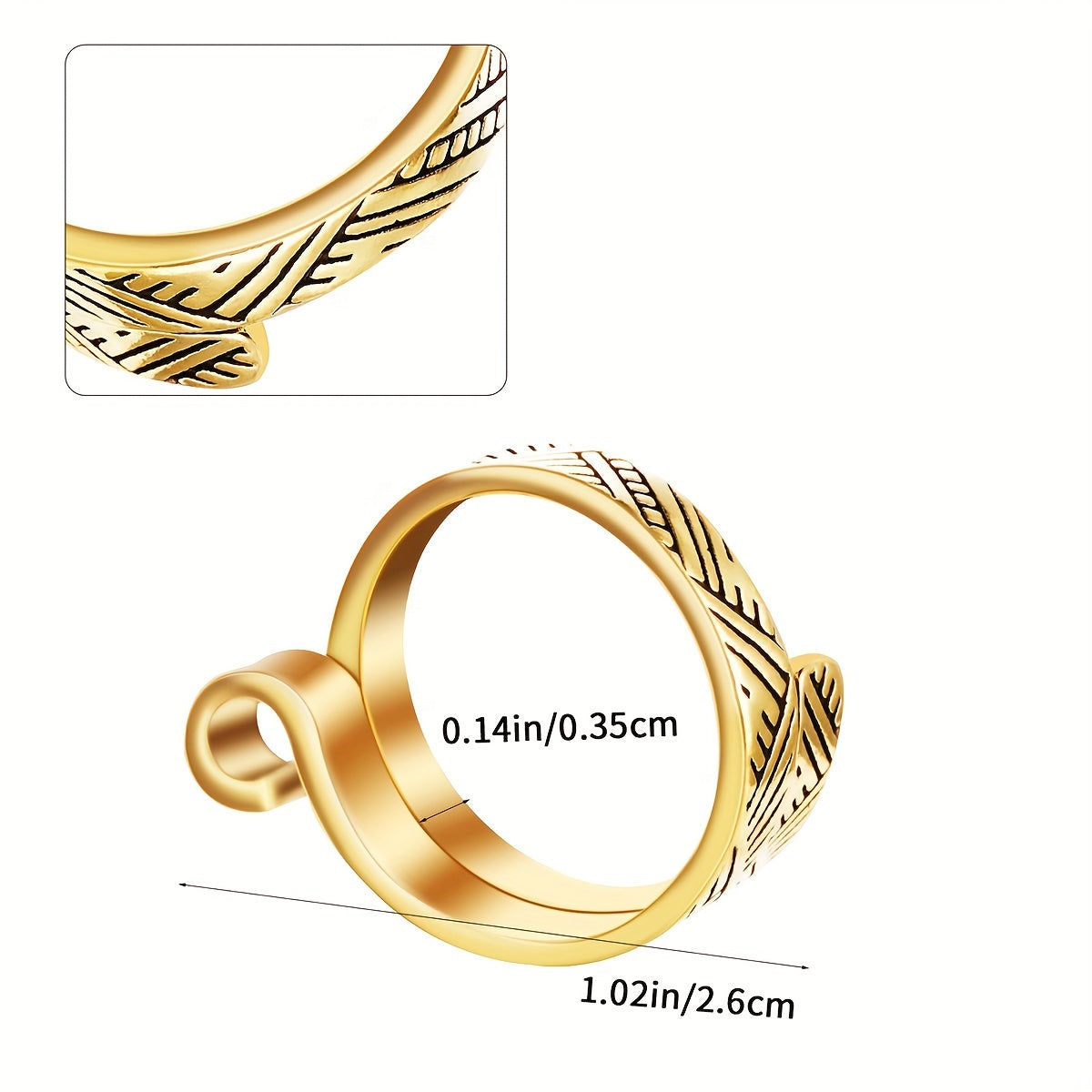 2pcs Adjustable Crochet Thread Rings for Faster Knitting