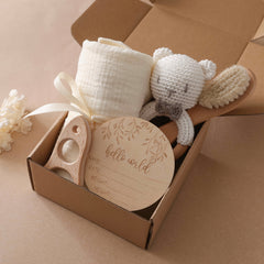 Handwoven Children's Baptism Set Organic Bamboo Bath Towel