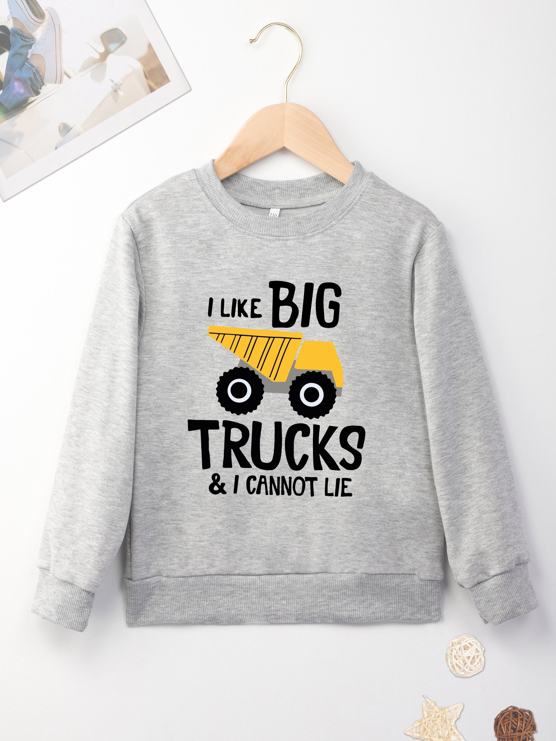 Boys' Hooded Truck Print Soft Top