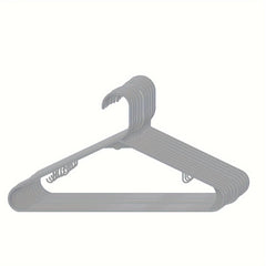 10pcs Non-slip Plastic Clothes Hangers Heavy Duty Clothes Racks