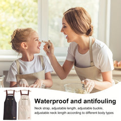Waterproof Kitchen Apron Catering Work Clothes Nail Buckle Strap L
