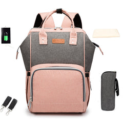 Camo Diaper Bag Backpack USB Charging Port Insulated Pocket