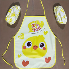 Cartoon Apron Housework Bib Painting Waterproof Sleeveless Blouse