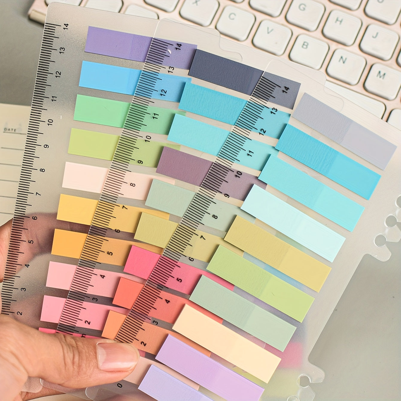 3 Sets PET Sticky Notes 200 Index Stickers Each Label Paper N time Stickers