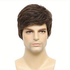 Men's Short Wig Soft Casual Wigs for Daily Use Comfortable Hair Extension