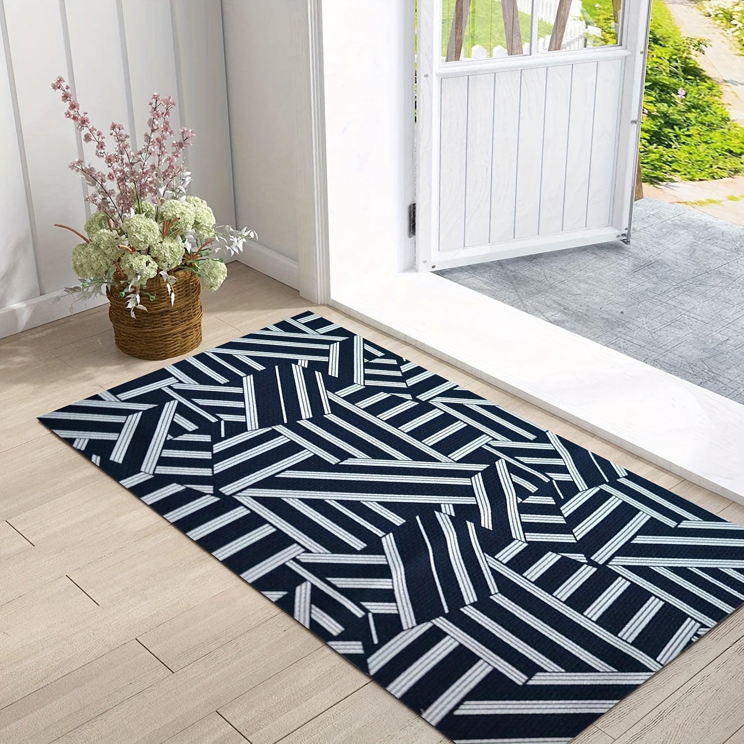 Large Retro American Style Indoor Door Mat, 90x59cm