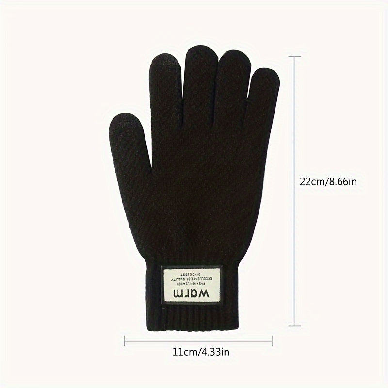 Winter Warm Knitted Gloves Touch Screen Gloves for Cycling