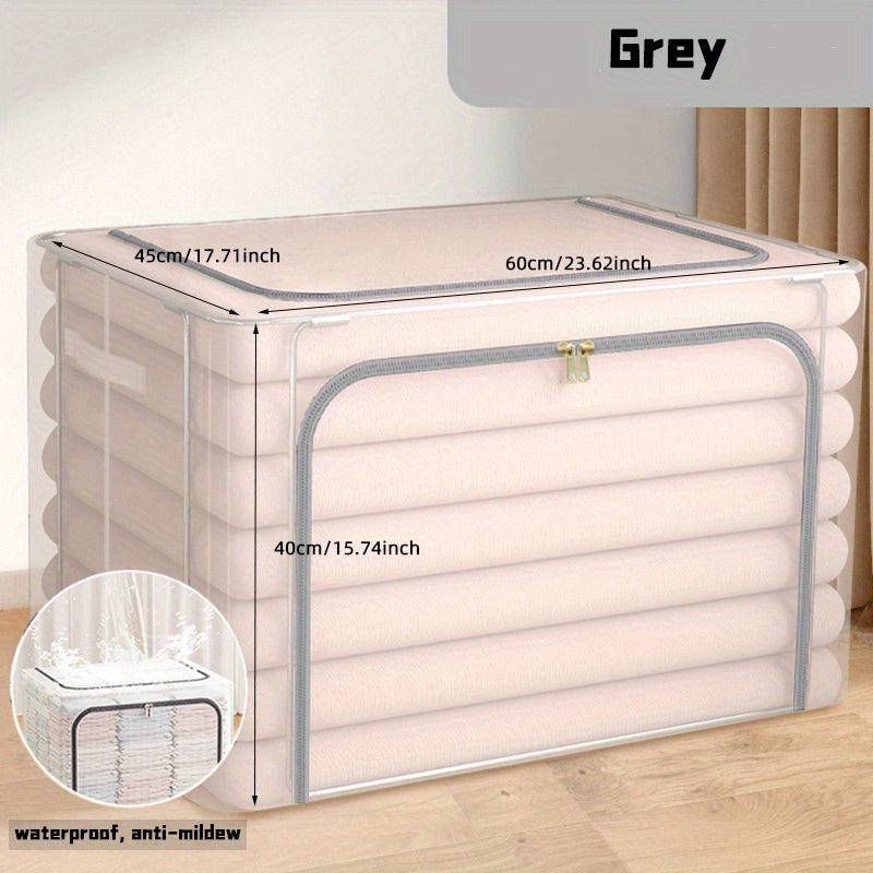 Transparent Clothes Storage Box Foldable Clothes Blanket Organizer Waterproof