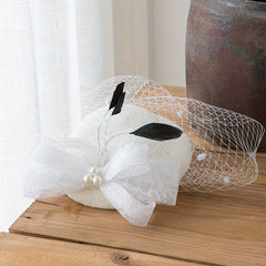 Mesh Flower Fascinators Hat For Women Tea Party Headband