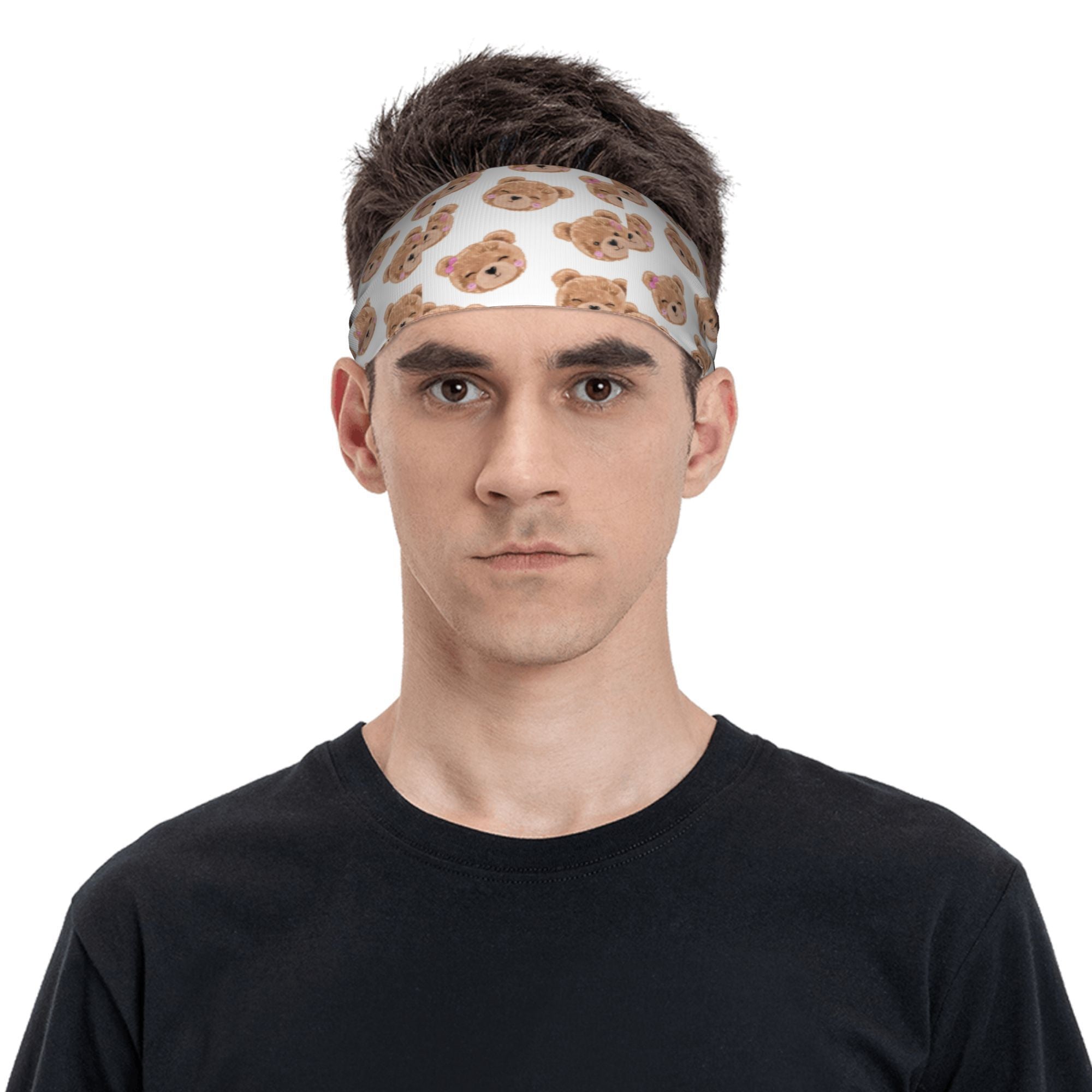 Teddy Bear Sports Headband Wicking & Breathable for Yoga Gym Running