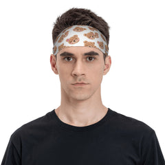 Teddy Bear Sports Headband Wicking & Breathable for Yoga Gym Running